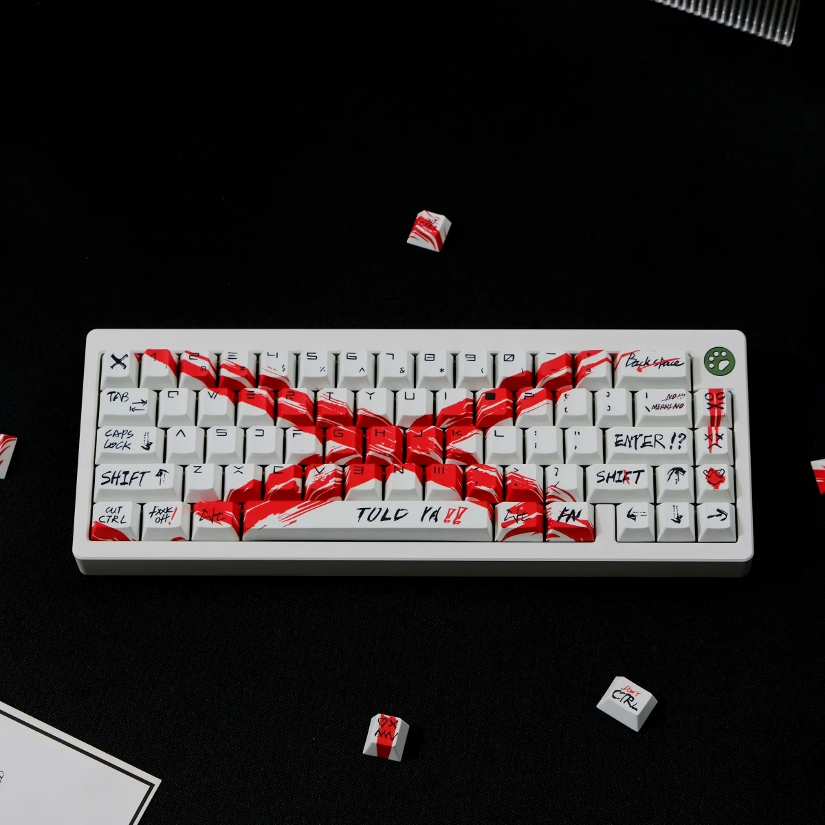 Against invalid white PBT original factory height, sublimation, mechanical keyboard cap wooting drunk deer, rain 75
Against invalid white PBT original factory height, sublimation, mechanical keyboard cap wooting drunk deer, rain 75