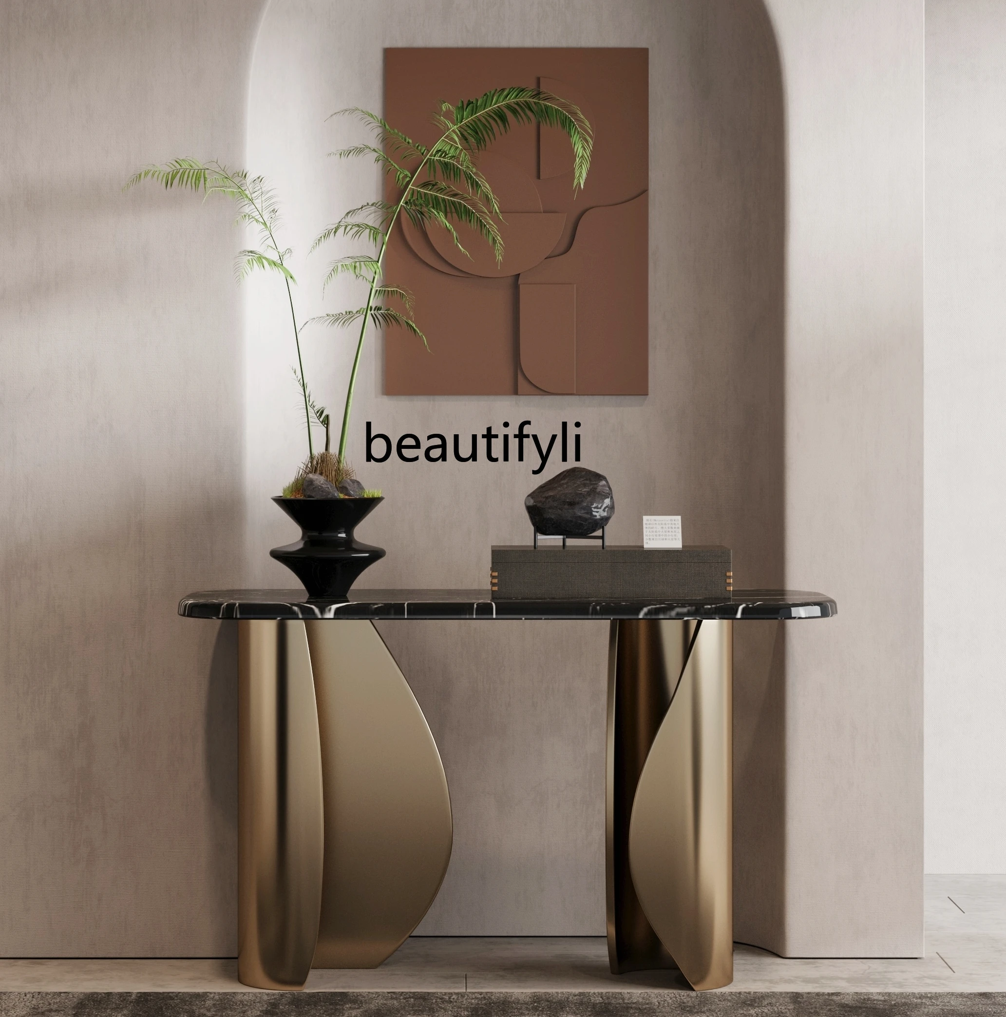 Light Luxury Entrance Terrace Italian Villa Hotel Lobby Entrance Table Designer Corridor Art View Desk
Light Luxury Entrance Terrace Italian Villa Hotel Lobby Entrance Table Designer Corridor Art View Desk