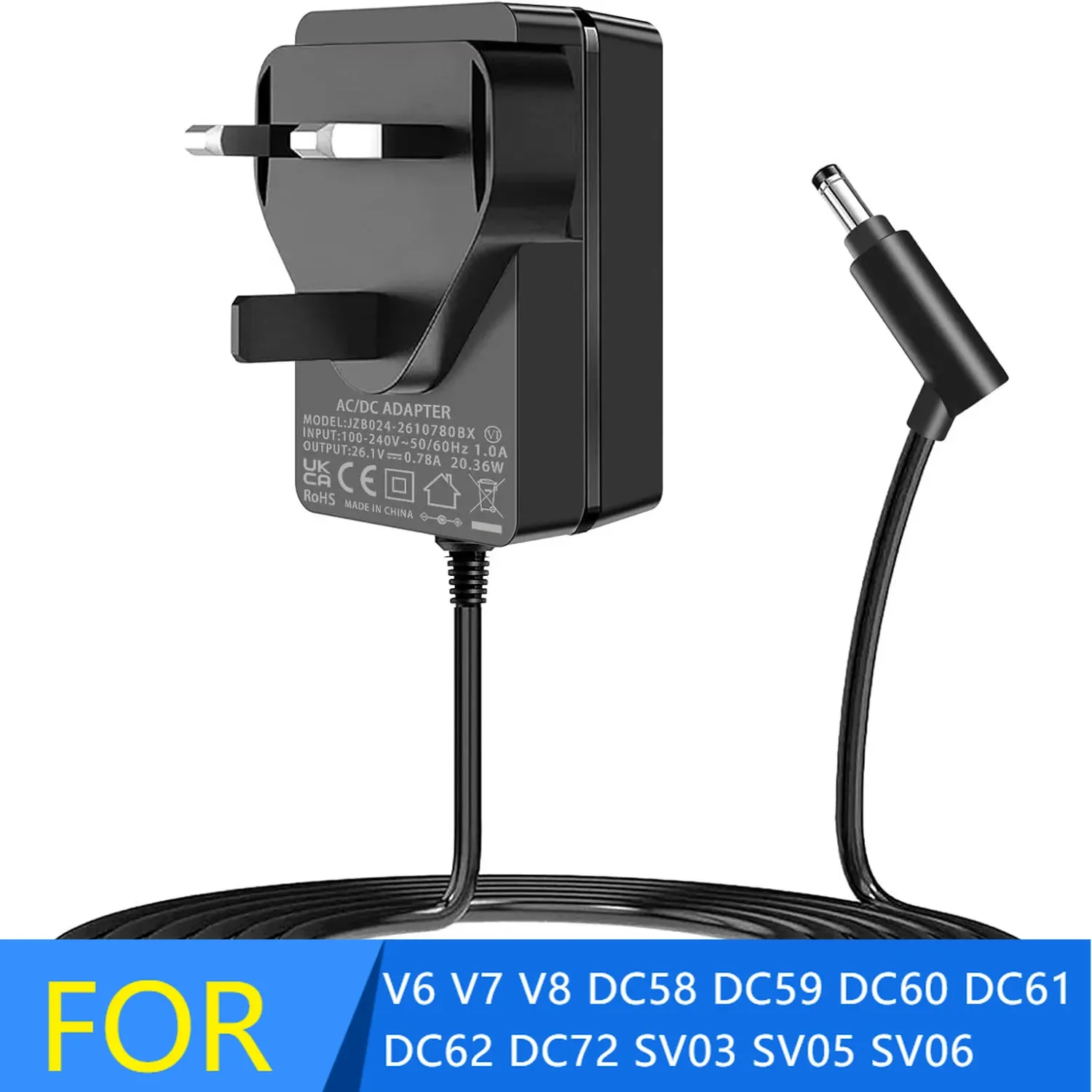 Оригинальное зарядное устройство, совместимое с адаптером беспроводного пылесоса Dyson V6 V7 V8 DC58 DC59 DC60 DC61 DC62 DC72 SV03 SV05 SV06 
Оригинальное зарядное устройство, совместимое с адаптером беспроводного пылесоса Dyson V6 V7 V8 DC58 DC59 DC60 DC61 DC62 DC72 SV03 SV05 SV06