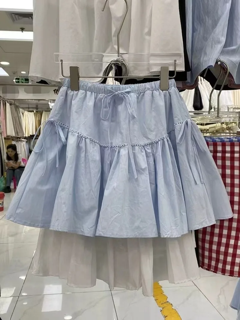 High Waist Women Bow Lace-up Preppy Style Sweet Skirts Japanese Drawstring Ball Gown Skirt A-Line Cake Y2k Solid Ruched
High Waist Women Bow Lace-up Preppy Style Sweet Skirts Japanese Drawstring Ball Gown Skirt A-Line Cake Y2k Solid Ruched