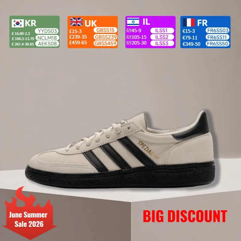 adidas Originals HANDBALLSPEZIAL Comfortable and versatile Non-slip and durable Low-top sneakers for men and women JR3667
adidas Originals HANDBALLSPEZIAL Comfortable and versatile Non-slip and durable Low-top sneakers for men and women JR3667