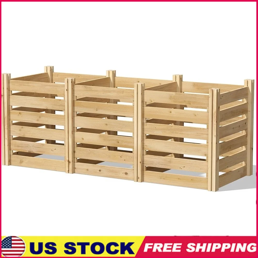 Cedar Wood Composter Open Design Organic Gardening Compost Bin Durable Construction Max Airflow Eco-Friendly USA Made
Cedar Wood Composter Open Design Organic Gardening Compost Bin Durable Construction Max Airflow Eco-Friendly USA Made