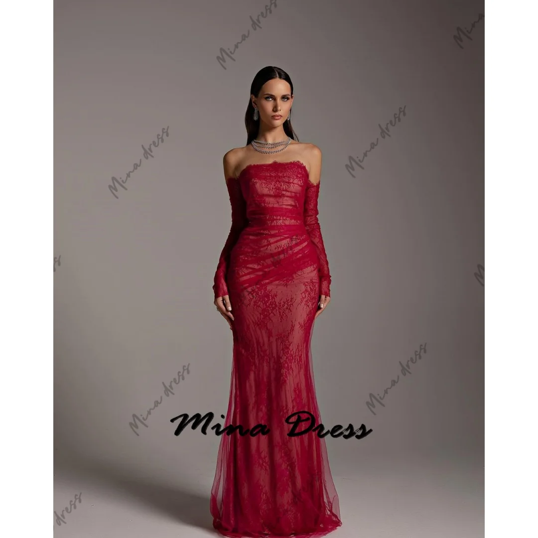 Mina Customized Women's Mermaid Evening Gown Elegant Womens Party Dresses for Formal Occasions Lace Tulle Elegant Chic Dress Es
Mina Customized Women's Mermaid Evening Gown Elegant Womens Party Dresses for Formal Occasions Lace Tulle Elegant Chic Dress Es