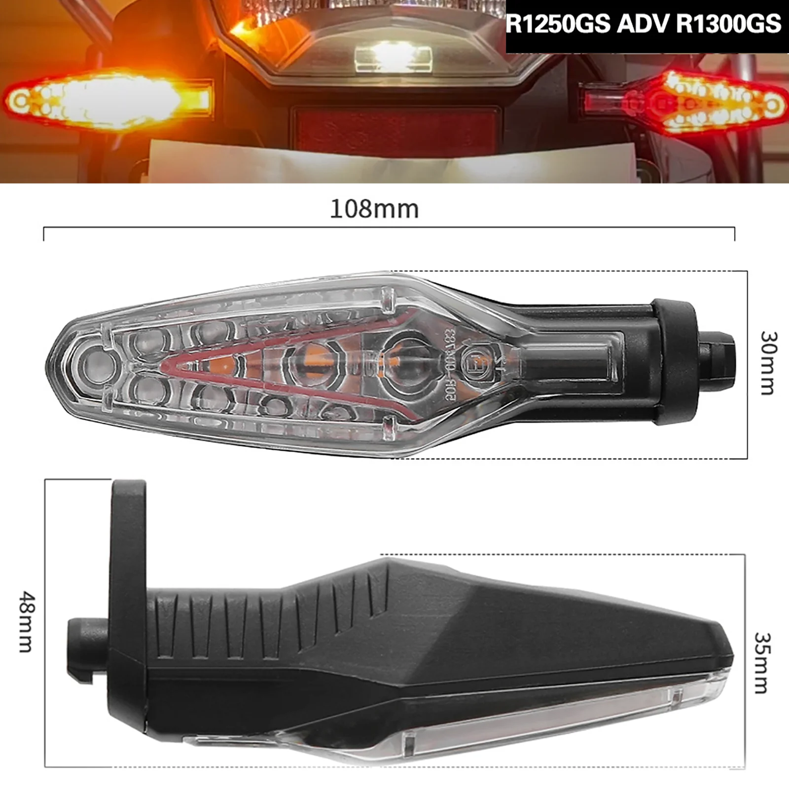 Мотоциклетный светодиодный указатель поворота, задний стоп-сигнал, мигающая лампа для R1250gs Adv M1000rr S1000rr S1000xr S1000r F900gs R1300gs
Мотоциклетный светодиодный указатель поворота, задний стоп-сигнал, мигающая лампа для R1250gs Adv M1000rr S1000rr S1000xr S1000r F900gs R1300gs