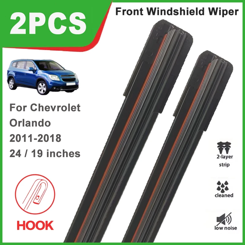 24"+19" Double Rubber Front Wiper Blades, Durable Windscreen Windshield Replacement Part For Chevrolet Orlando 2011-2018 2012
24"+19" Double Rubber Front Wiper Blades, Durable Windscreen Windshield Replacement Part For Chevrolet Orlando 2011-2018 2012