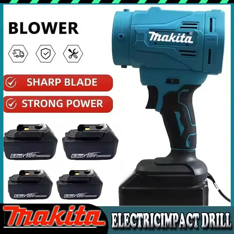 Высокоскоростная бесщеточная электрическая воздуходувка Makita, 6-скоростной турбовентилятор, 130000 об/мин, мощный беспроводной пылеудалитель
Высокоскоростная бесщеточная электрическая воздуходувка Makita, 6-скоростной турбовентилятор, 130000 об/мин, мощный беспроводной пылеудалитель