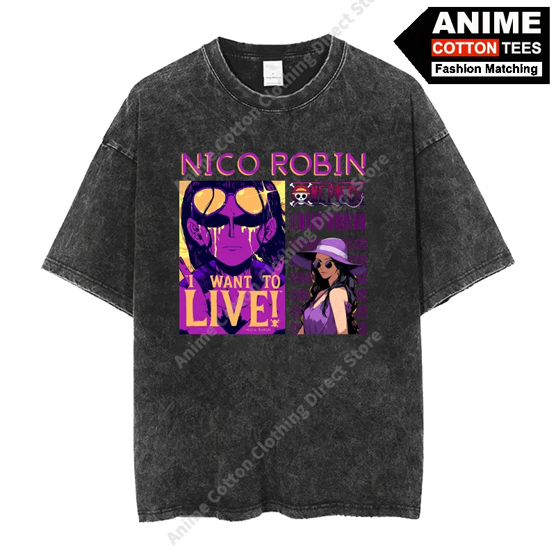 Anime ONE PIECE - Nico Robin 'I WANT TO LIVE' Print T Shirt y2k Harajuku Men Women Casual Short Sleeve Cotton Vintage Loose Tees
Anime ONE PIECE - Nico Robin 'I WANT TO LIVE' Print T Shirt y2k Harajuku Men Women Casual Short Sleeve Cotton Vintage Loose Tees