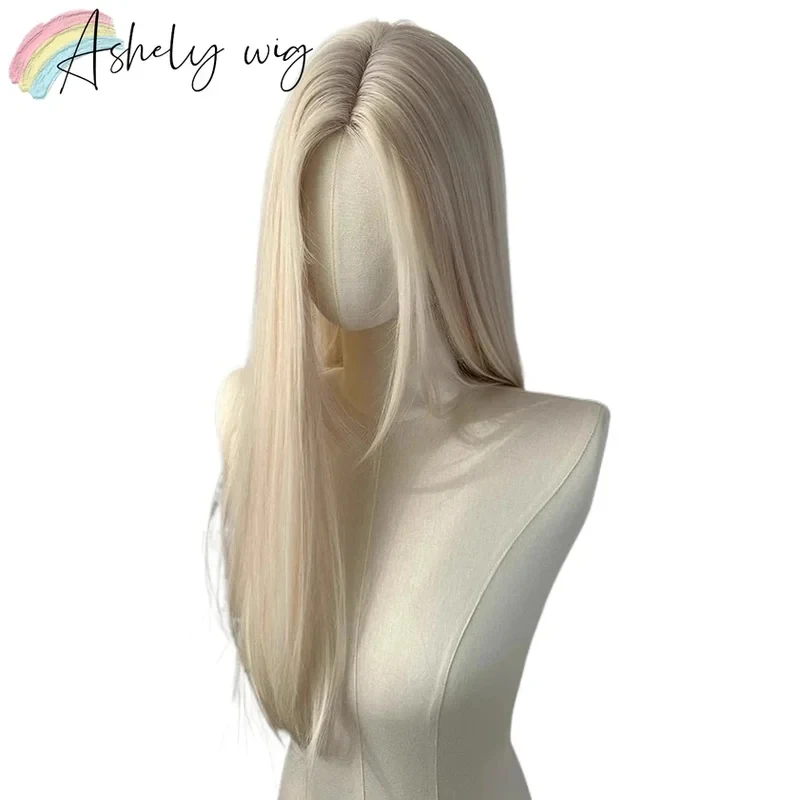 xiaoxiao Blonde Women Long Straight Center Part Hair 24inch Synthetic Wigs Lace Front Wig for Daily Use Lolita Headband
xiaoxiao Blonde Women Long Straight Center Part Hair 24inch Synthetic Wigs Lace Front Wig for Daily Use Lolita Headband