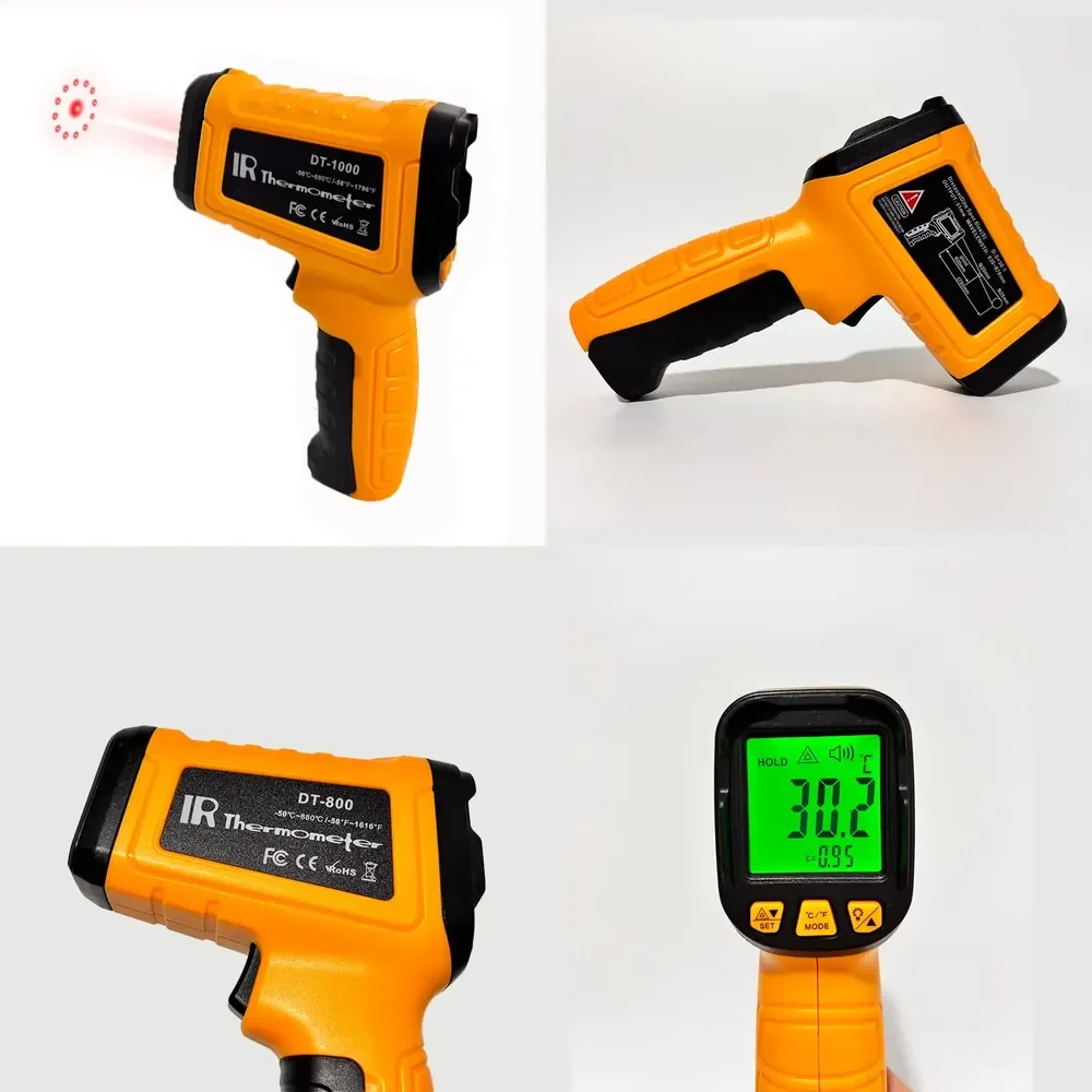 High Quality Handheld Digital Thermometer Food Thermometer Plastic IP54 Rated -50~880/0.1 Resolution ODM
High Quality Handheld Digital Thermometer Food Thermometer Plastic IP54 Rated -50~880/0.1 Resolution ODM