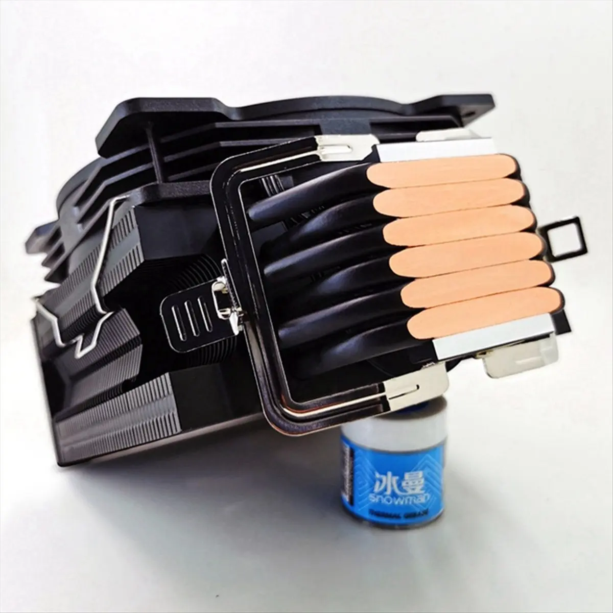 HGHO SNOWMAN MT6 CPU Cooler with 12cm Fan 6 Heat Pipes, 4 Pin PWM Desktop Heatsink for Efficient Thermal Management
HGHO SNOWMAN MT6 CPU Cooler with 12cm Fan 6 Heat Pipes, 4 Pin PWM Desktop Heatsink for Efficient Thermal Management