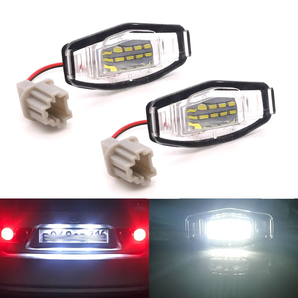 2Pcs LED License Plate Light For Honda Civic 7th 8th 9th Gen Pilot Accord Sedan Odyssey Acura MDX RL TL TSX RDX ILX 2001-2018
2Pcs LED License Plate Light For Honda Civic 7th 8th 9th Gen Pilot Accord Sedan Odyssey Acura MDX RL TL TSX RDX ILX 2001-2018