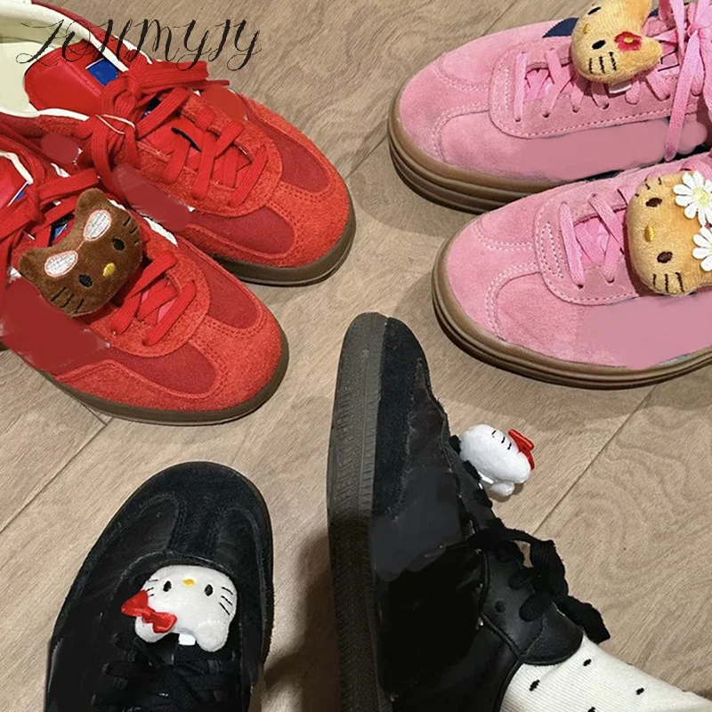 1Pair Kawaii Hello Kitty Plush Doll Shoelace Buckle Sanrio KT Cat DIY Shoe Flower Sneakers Decoration Accessories
1Pair Kawaii Hello Kitty Plush Doll Shoelace Buckle Sanrio KT Cat DIY Shoe Flower Sneakers Decoration Accessories