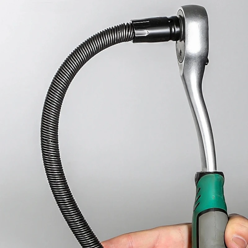 Flexible Socket Ratchet Wrench Extension Bar Auto Repair Tool 1/2Inch Driver Flexible Socket Extension Bar Wrench Extension Rod
Flexible Socket Ratchet Wrench Extension Bar Auto Repair Tool 1/2Inch Driver Flexible Socket Extension Bar Wrench Extension Rod