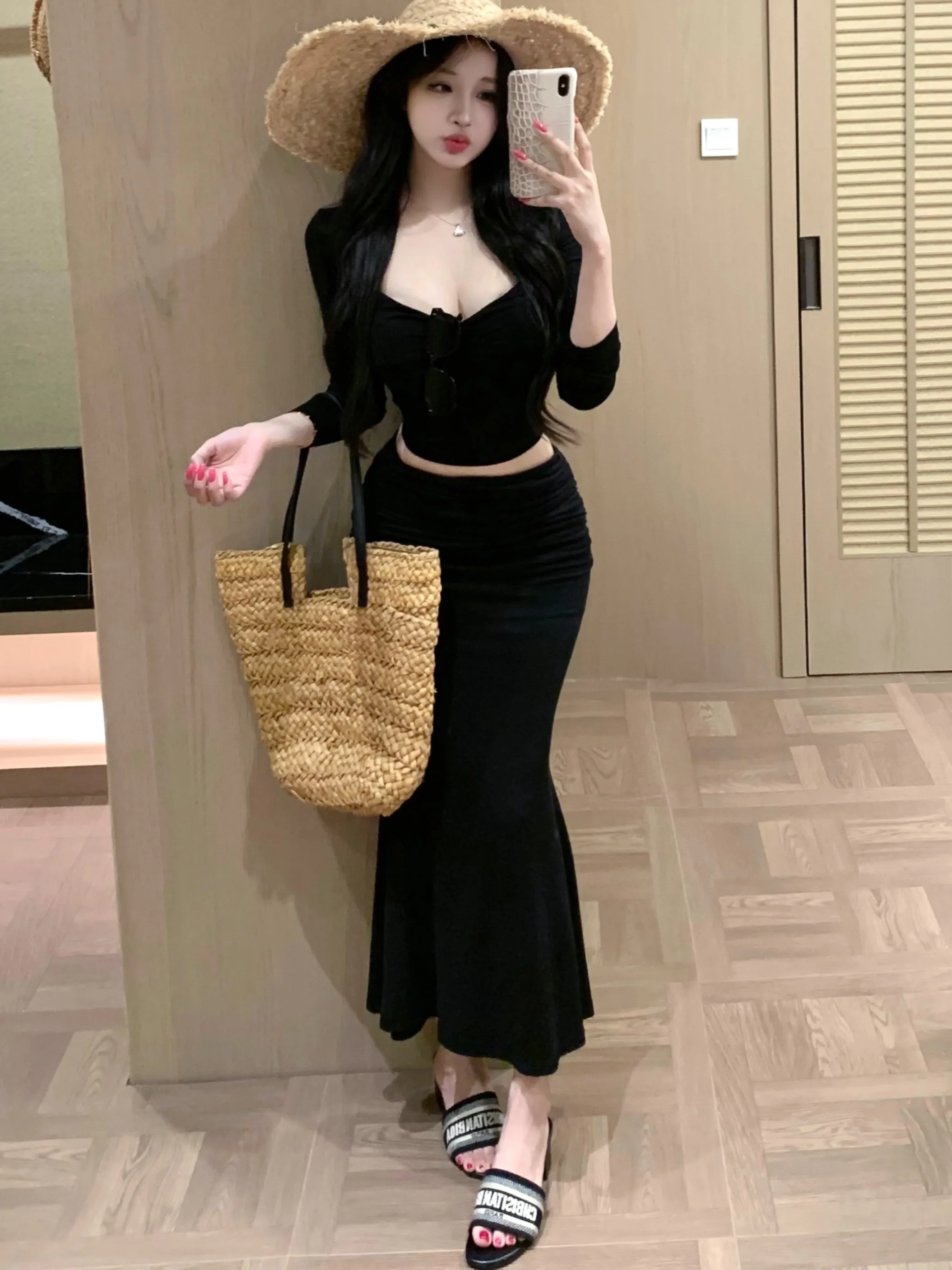 Summer Spicy ort Svel Cardigan Sexy Slim Fit Bodycon Skirt Tee Piece Set Women's Long Sve Open Cardigan Sexy Sli...
Summer Spicy ort Svel Cardigan Sexy Slim Fit Bodycon Skirt Tee Piece Set Women's Long Sve Open Cardigan Sexy Sli...