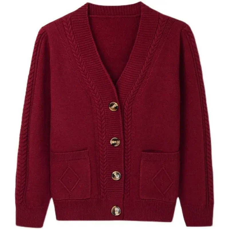 2024 New Women Cardigans Sweater Fashion Autumn Long Sleeve Loose Coat Casual Button Screw Thread V Neck Solid Tops T509
2024 New Women Cardigans Sweater Fashion Autumn Long Sleeve Loose Coat Casual Button Screw Thread V Neck Solid Tops T509