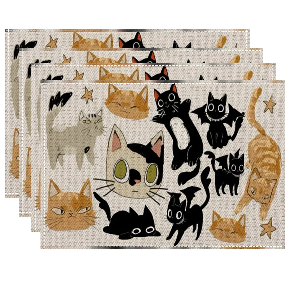 Cat Print Placemat, Durable & Washable, Daily Home Dining Table Placemat
Cat Print Placemat, Durable & Washable, Daily Home Dining Table Placemat