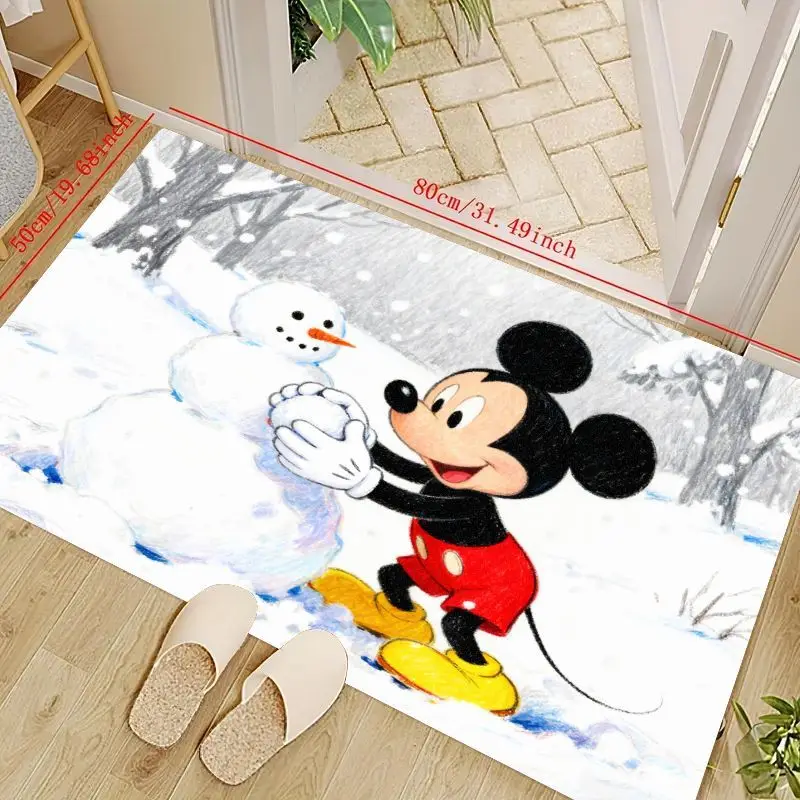 1PC Disney Mickey Mouse Winter Wonderland Snowman Building Cartoon Character Floor Mat, Non-Slip Absorbent Doormat Rug for Kids
1PC Disney Mickey Mouse Winter Wonderland Snowman Building Cartoon Character Floor Mat, Non-Slip Absorbent Doormat Rug for Kids