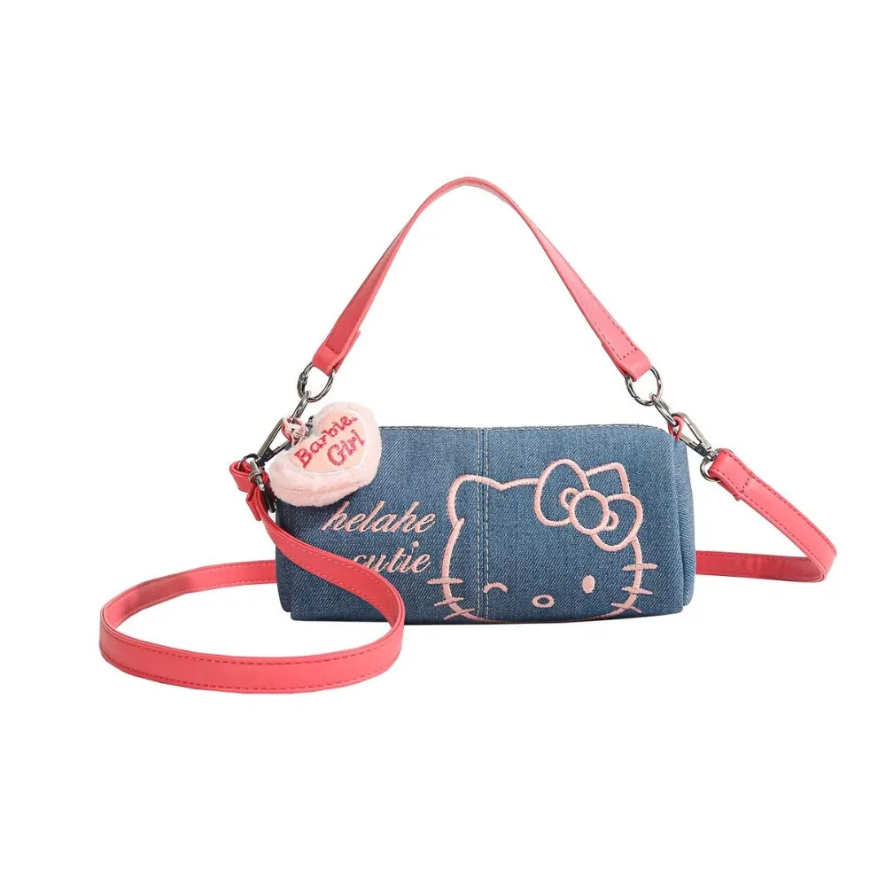 Kawaii HelloKitty Women Bags Denim Handbag Cartoon Tote Cylinder Bag Shoulder Crossbody Bag Girls Wallet Birthday Gifts
Kawaii HelloKitty Women Bags Denim Handbag Cartoon Tote Cylinder Bag Shoulder Crossbody Bag Girls Wallet Birthday Gifts