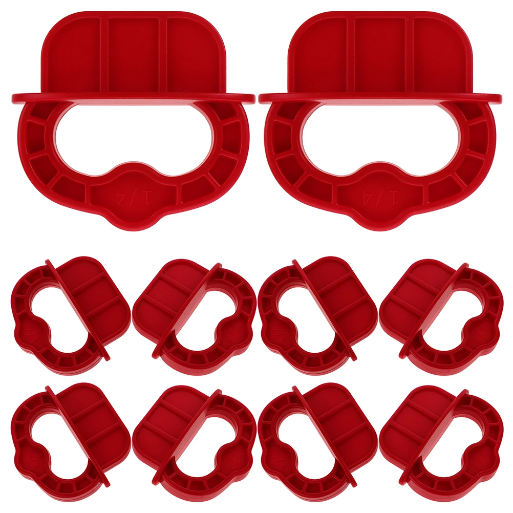 24pcs Red Deck Board Spacer Jig 1/4 Inch Wood Spacing Tool Efficient Precision Decking Boards Straightening Shim Floor Mounting
24pcs Red Deck Board Spacer Jig 1/4 Inch Wood Spacing Tool Efficient Precision Decking Boards Straightening Shim Floor Mounting
