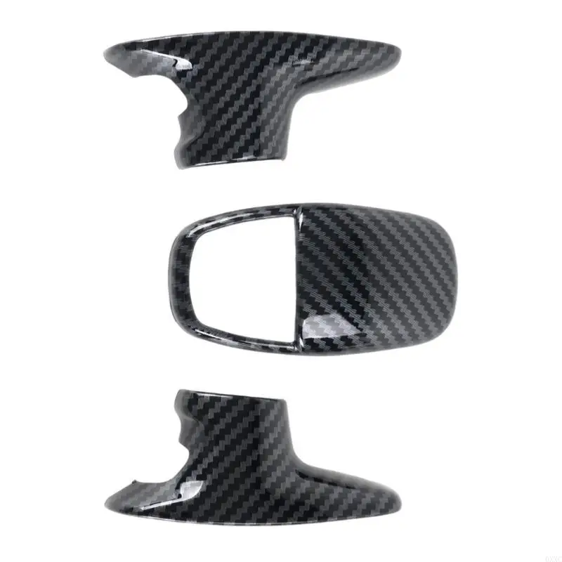 0XXC 3pcs Carbon Fiber Gear Shifter Knob Cover Trim for Vehicle Interior Enhancement
0XXC 3pcs Carbon Fiber Gear Shifter Knob Cover Trim for Vehicle Interior Enhancement