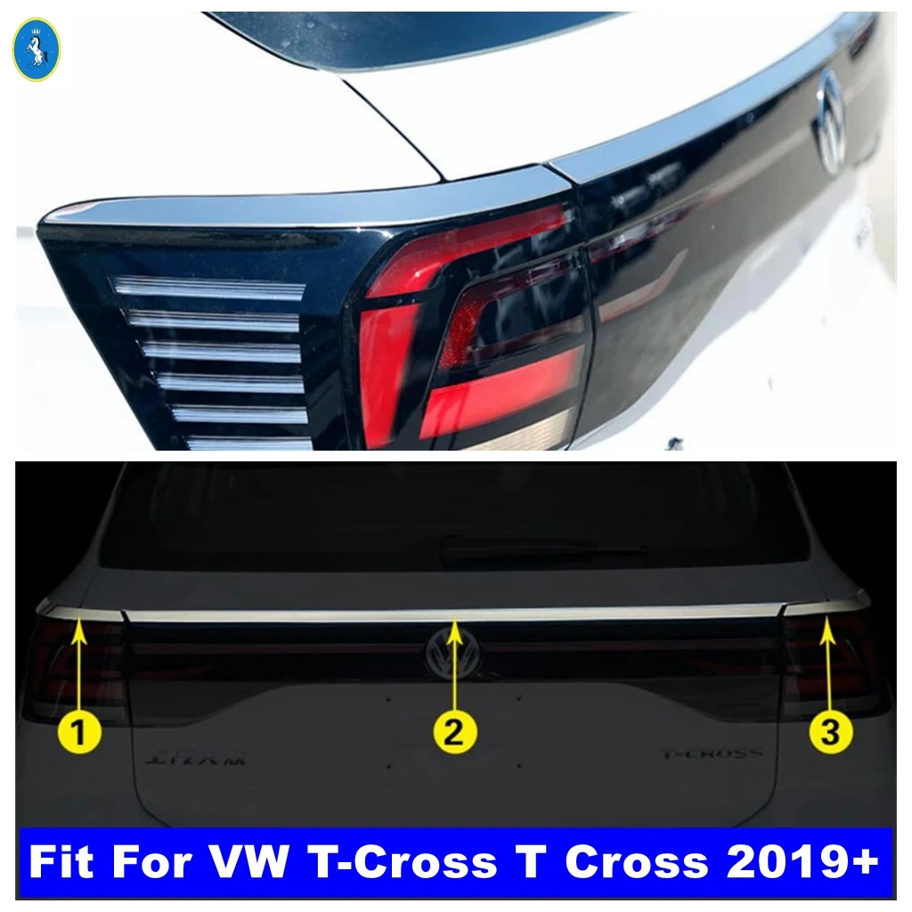Stainless Steel Rear Trunk Tailgate Door Lid Strip Light Lamp Eyebrow Cover Trim Accessories For VW T-Cross T Cross 2019 - 2023
Stainless Steel Rear Trunk Tailgate Door Lid Strip Light Lamp Eyebrow Cover Trim Accessories For VW T-Cross T Cross 2019 - 2023