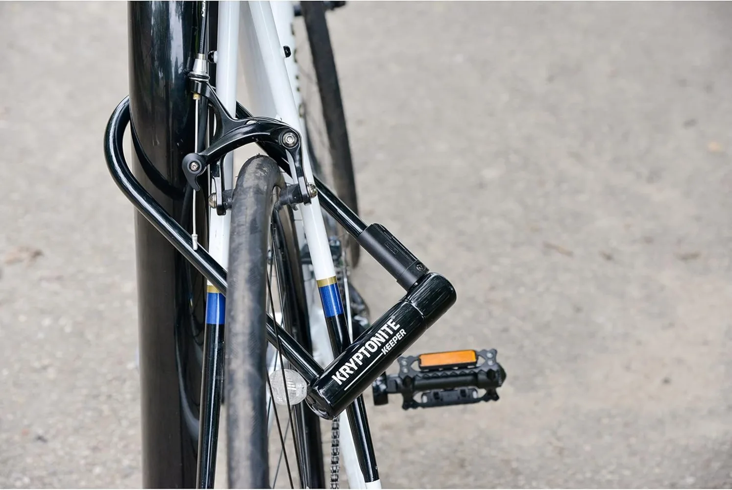 Keeper Bike U-Lock, Anti-Theft Security Bicycle U Lock, 12mm Steel Shackle with Mounting Bracket and Keys,
Keeper Bike U-Lock, Anti-Theft Security Bicycle U Lock, 12mm Steel Shackle with Mounting Bracket and Keys,