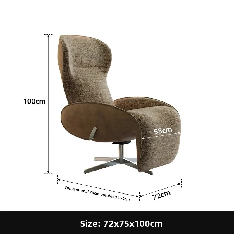 Minimal zero gravity lunch break recliner living room home 360 ° rotating single sofa chair designer leisure chair
Minimal zero gravity lunch break recliner living room home 360 ° rotating single sofa chair designer leisure chair