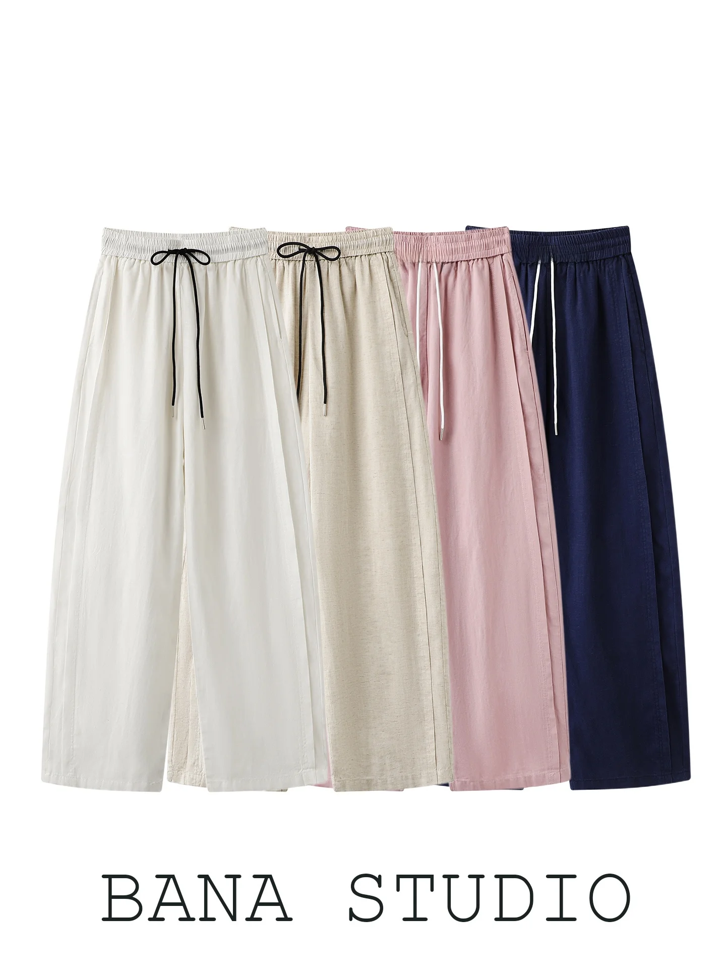 BANA Women's Loose Wide Leg Pants Summer Thin Hanging Drape Linen Straight Leg Trousers Classic Preppy Style High Waist Zipper
BANA Women's Loose Wide Leg Pants Summer Thin Hanging Drape Linen Straight Leg Trousers Classic Preppy Style High Waist Zipper