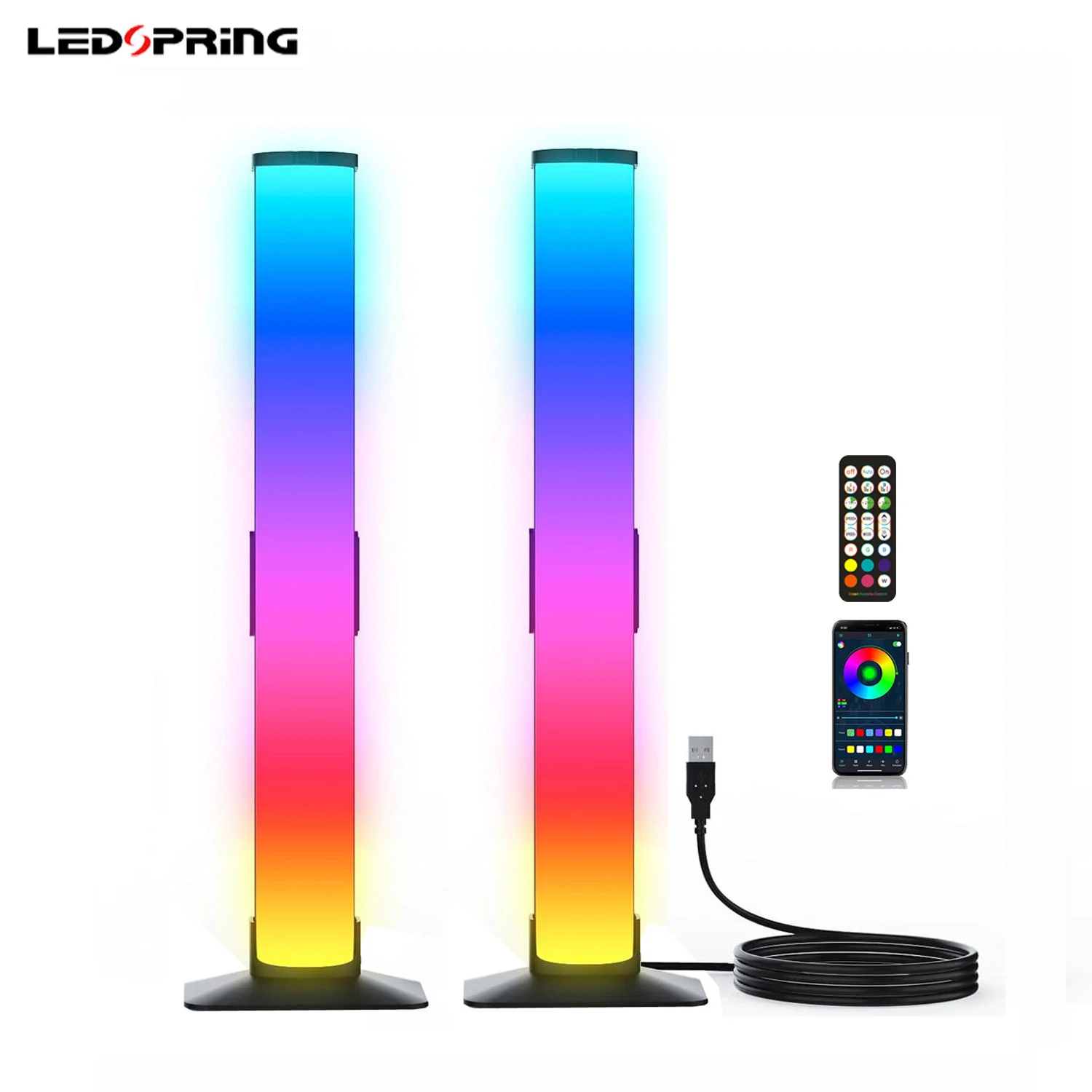 Smart RGB Light Bars LED TV Backlight Music Sync USB Powered App/Voice/WiFi Control Minimalist White Shade Aluminum Eco-Friendly
Smart RGB Light Bars LED TV Backlight Music Sync USB Powered App/Voice/WiFi Control Minimalist White Shade Aluminum Eco-Friendly