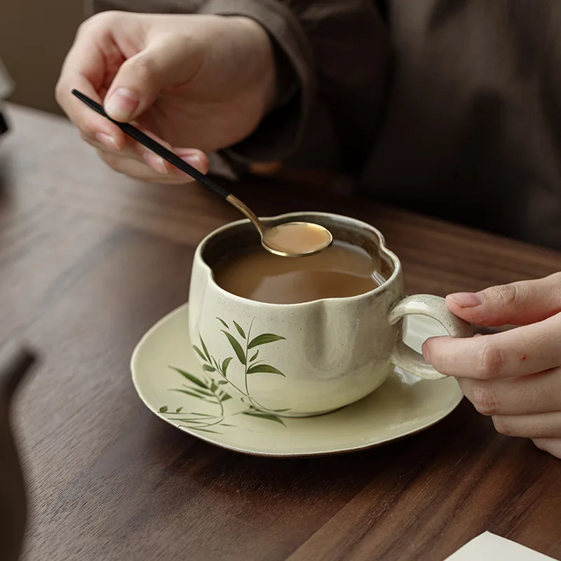 Chinese Style Ceramic Coffee Cup with Spoon Tea Cup for Home Use Exquisite Chinese Style
Chinese Style Ceramic Coffee Cup with Spoon Tea Cup for Home Use Exquisite Chinese Style