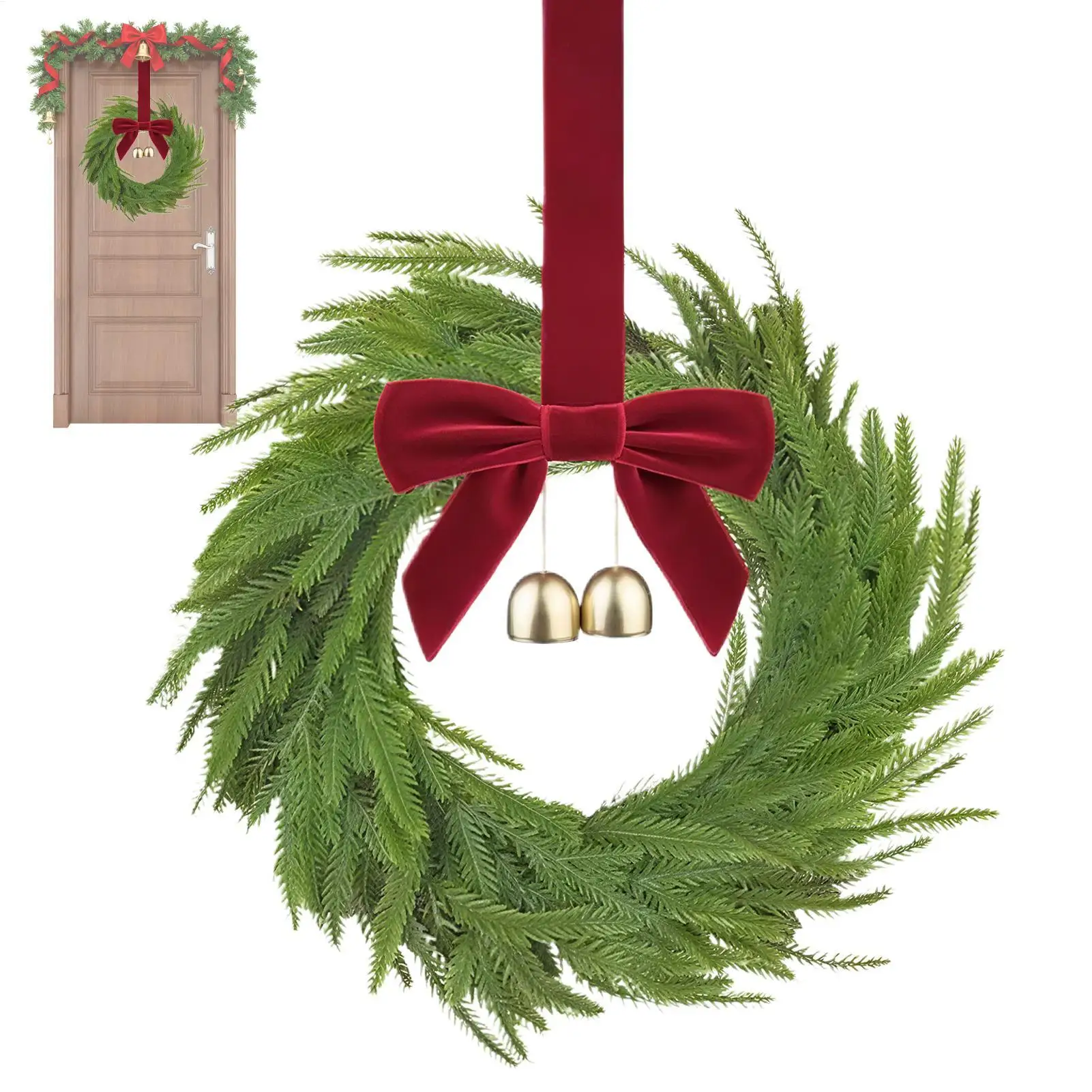 Small Christmas Wreath Holiday Artificial Decoration With Red Bows And Bells Christmas Artificial Wreath For Window Mantel Porch
Small Christmas Wreath Holiday Artificial Decoration With Red Bows And Bells Christmas Artificial Wreath For Window Mantel Porch