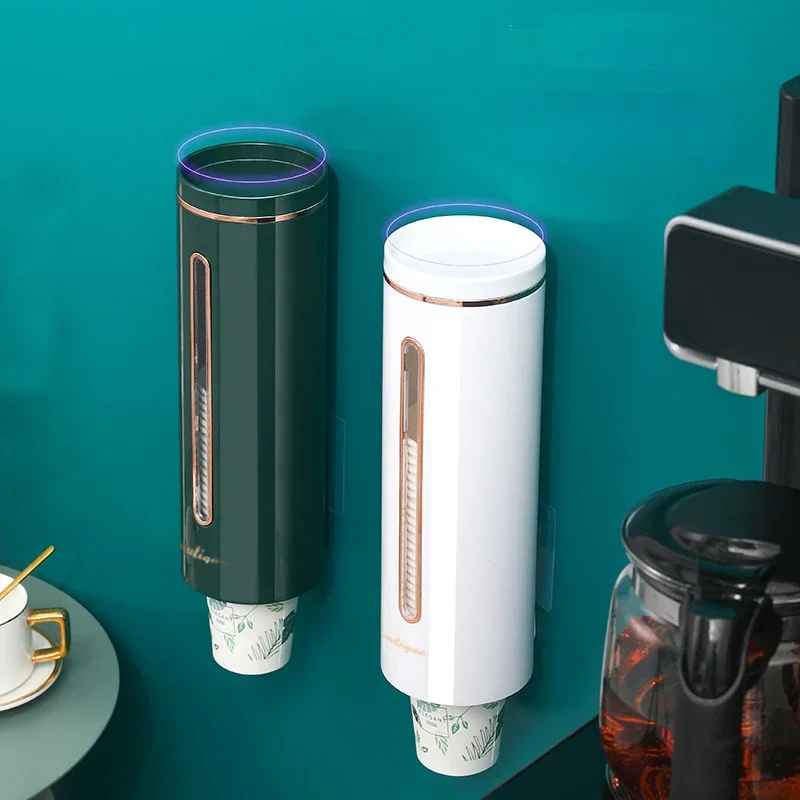 No Drill Wall Mounted Paper Cup Holder Disposable Cup Dispenser for Coffee Tea Cups Household Storage Rack
No Drill Wall Mounted Paper Cup Holder Disposable Cup Dispenser for Coffee Tea Cups Household Storage Rack
