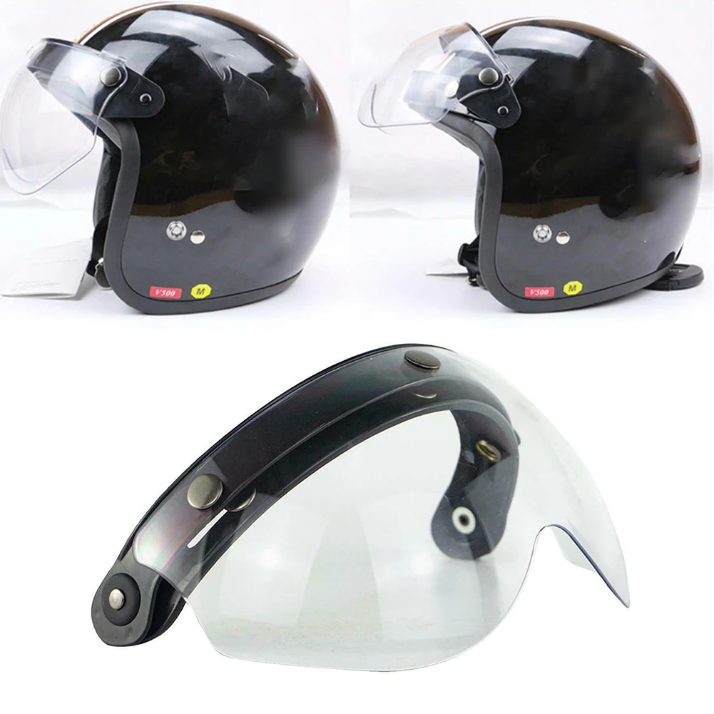 1pc Flip Up 3-Snap Visor Universal Visor 22x12.5cm 3 Snap-Button Visor For Open Face Motorcycle Helmet PC Lens
1pc Flip Up 3-Snap Visor Universal Visor 22x12.5cm 3 Snap-Button Visor For Open Face Motorcycle Helmet PC Lens