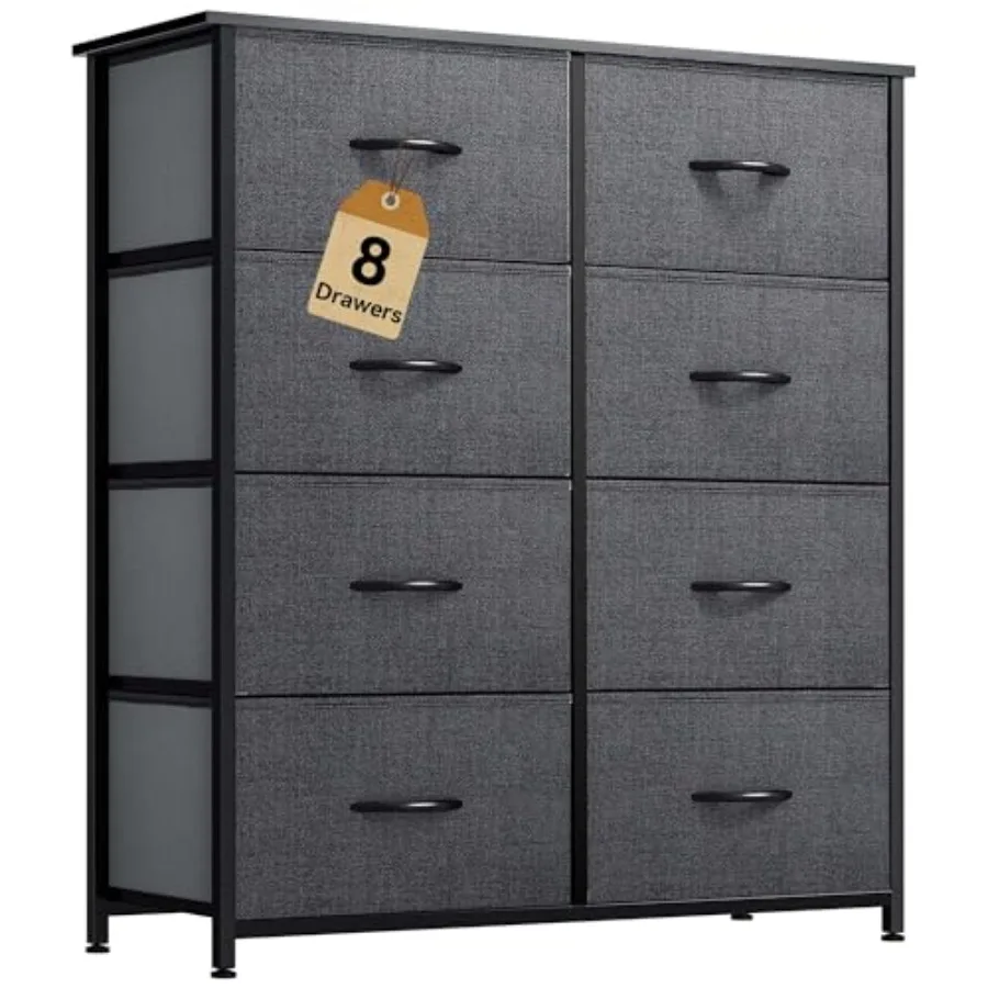 Dresser for Bedroom Fabric Dresser with 8 Drawers Chest of Drawers for Closet Living Room
Dresser for Bedroom Fabric Dresser with 8 Drawers Chest of Drawers for Closet Living Room