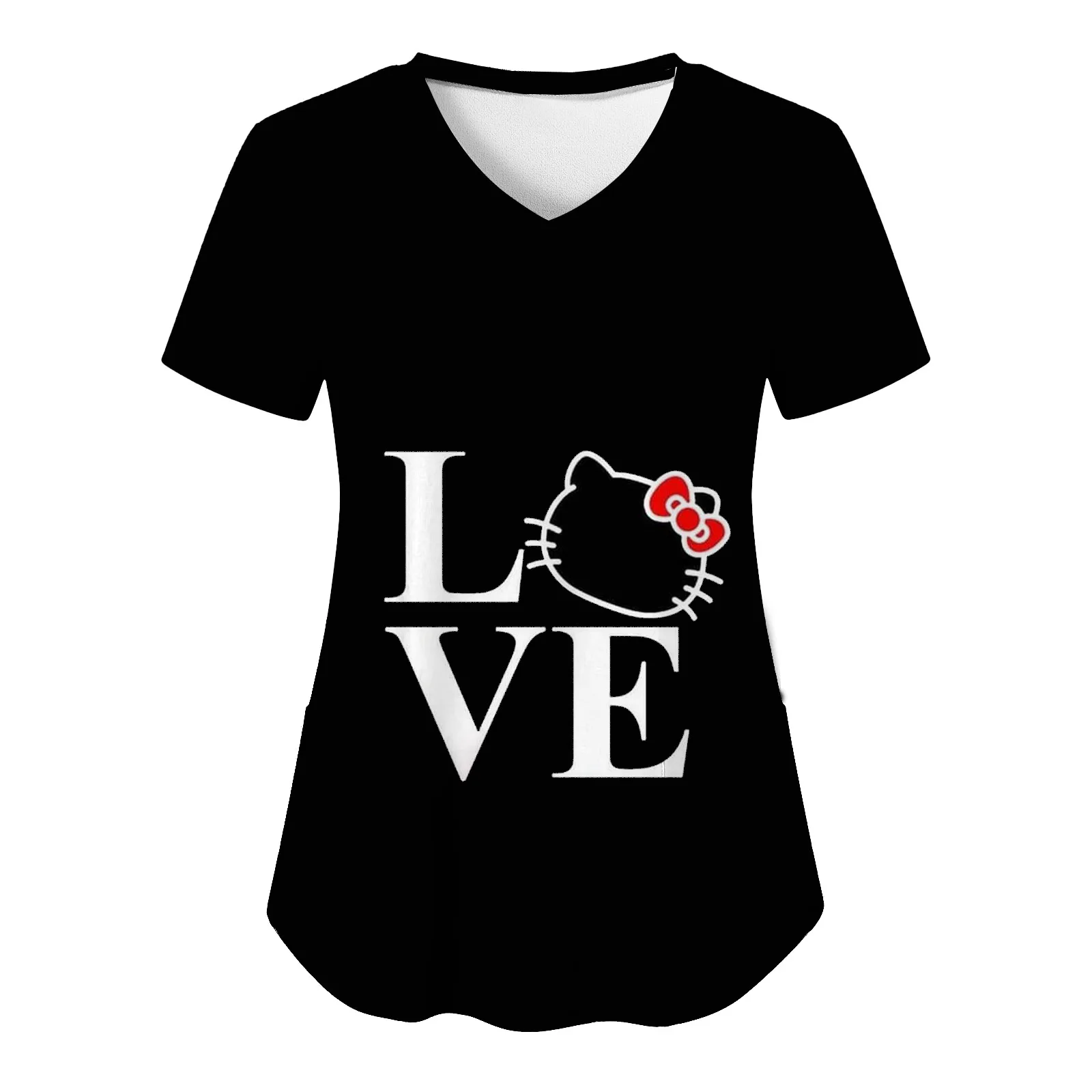 Woman Nurse Uniform Sanrio Hello Kitty Trendy Short Sleeve Kawaii Pocket Animal Streetwear Summer T-shirt Top Women Y2k Clothes
Woman Nurse Uniform Sanrio Hello Kitty Trendy Short Sleeve Kawaii Pocket Animal Streetwear Summer T-shirt Top Women Y2k Clothes