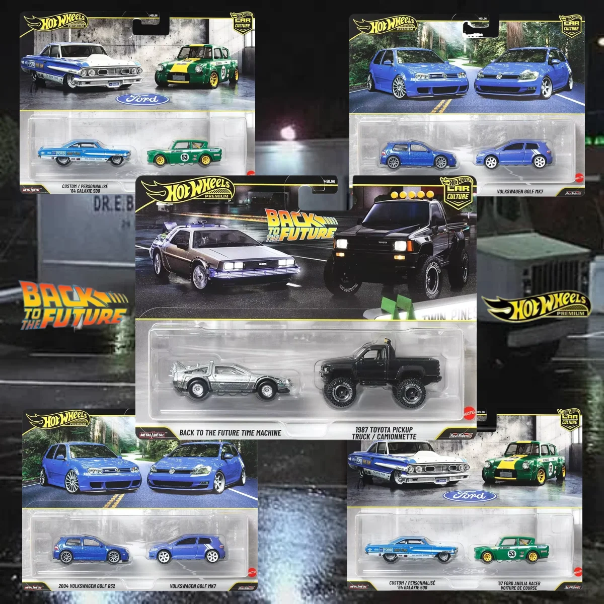Hot Wheels Premium Car Culture 2-Packs Back to the Future Time Machine Volkswagen Ford 1:64 Diecast Alloy Car Collectible Gift
Hot Wheels Premium Car Culture 2-Packs Back to the Future Time Machine Volkswagen Ford 1:64 Diecast Alloy Car Collectible Gift