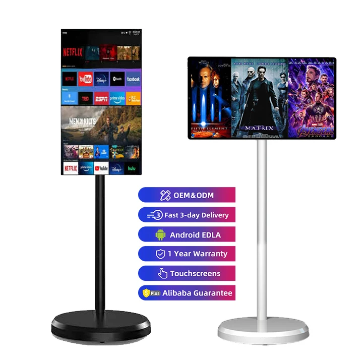 21.5 Inch Smart Portable Mon tor Screen Digital Signage Display Moving Touch Screen Mon tor Android 13 Smart Tv Rollable Tablet
21.5 Inch Smart Portable Mon tor Screen Digital Signage Display Moving Touch Screen Mon tor Android 13 Smart Tv Rollable Tablet