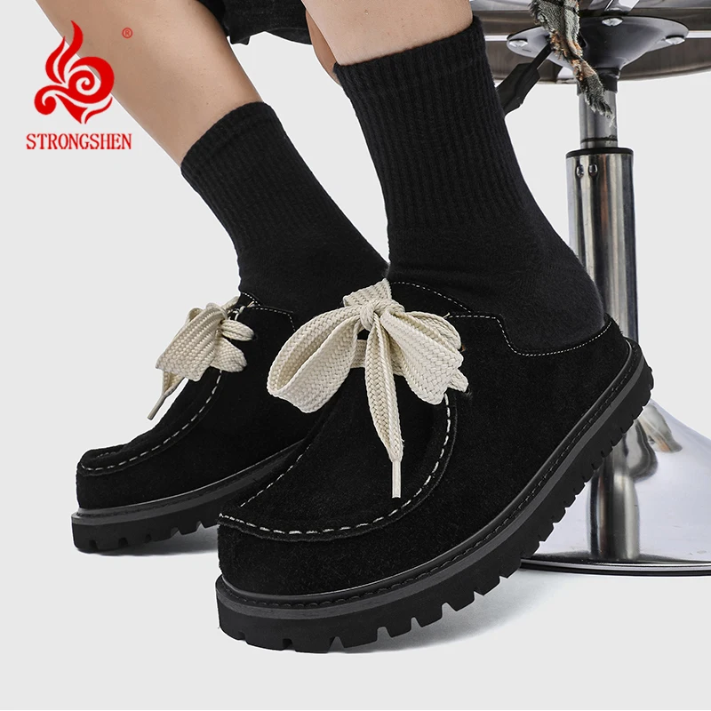 STRONGSHEN Retro Half Shoes For Man Comfortable Suede Loafers Designer Breathable Slip-on Men's Casual Shoes zapatos para hombre
STRONGSHEN Retro Half Shoes For Man Comfortable Suede Loafers Designer Breathable Slip-on Men's Casual Shoes zapatos para hombre