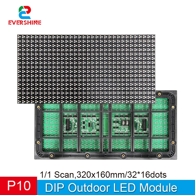 P10 DIP RGB Outdoor Waterproof High Brightness LED Traffic Light IP65 320*160mm Display Screen 32x16 Pixels
P10 DIP RGB Outdoor Waterproof High Brightness LED Traffic Light IP65 320*160mm Display Screen 32x16 Pixels