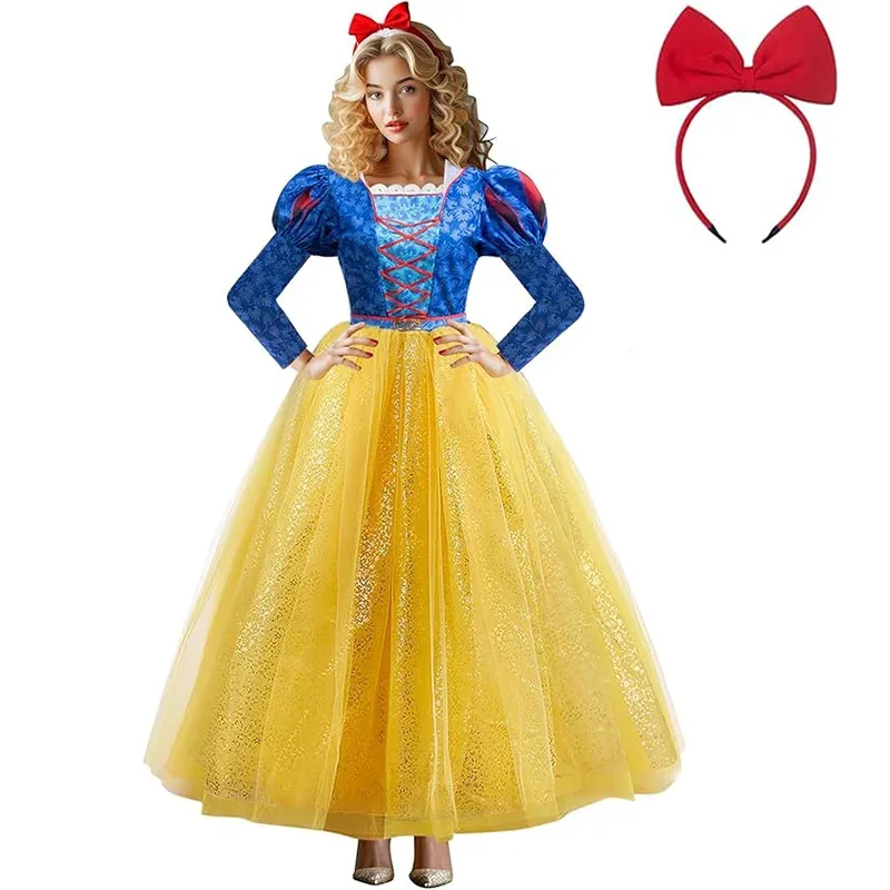 Adults Movie Snow White Costume Woman Cosplay Outfits Female Girls Embroidery Princess Dress For Halloween Carnival Party Gown
Adults Movie Snow White Costume Woman Cosplay Outfits Female Girls Embroidery Princess Dress For Halloween Carnival Party Gown