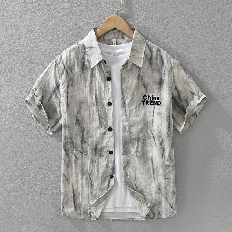 2025 Summer Japanese retro men's short sleeved shirt, fashionable and versatile, simple and casual, loose and breathable top
2025 Summer Japanese retro men's short sleeved shirt, fashionable and versatile, simple and casual, loose and breathable top