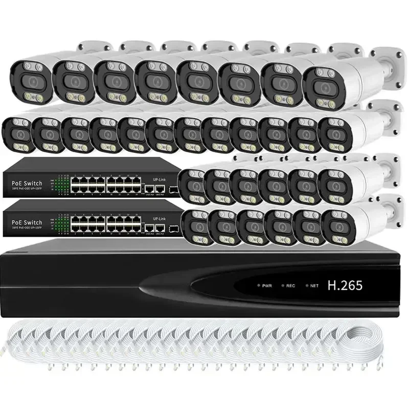 CCTV 8MP 4K POE HD Security Surveillance Camera System NVR 32 Channel Human Vehicle Detection Kit
CCTV 8MP 4K POE HD Security Surveillance Camera System NVR 32 Channel Human Vehicle Detection Kit