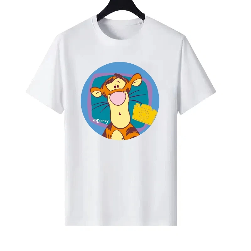 Disney Pooh Bear Tigger Pattern Woman Casual Round Neck Parent-child Clothing Ladies Cheap Short Sleeves T-Shirt Men Sweatshirts
Disney Pooh Bear Tigger Pattern Woman Casual Round Neck Parent-child Clothing Ladies Cheap Short Sleeves T-Shirt Men Sweatshirts