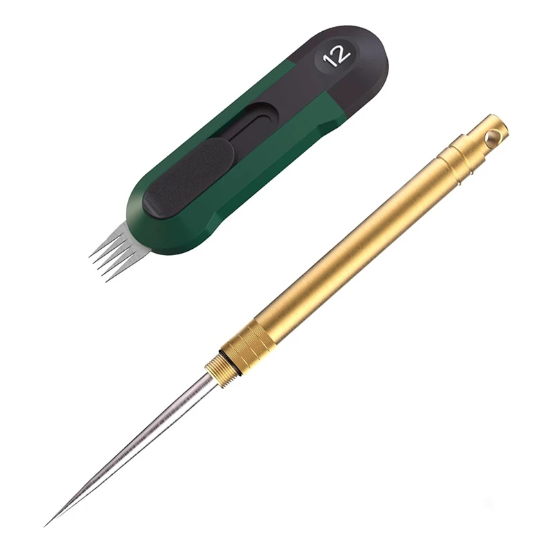 ABMK 2-Piece Pottery Tool Set - Retractable Scoring Tool And Needle For Clay Sculpting, Engraving, Travel-Friendly
ABMK 2-Piece Pottery Tool Set - Retractable Scoring Tool And Needle For Clay Sculpting, Engraving, Travel-Friendly