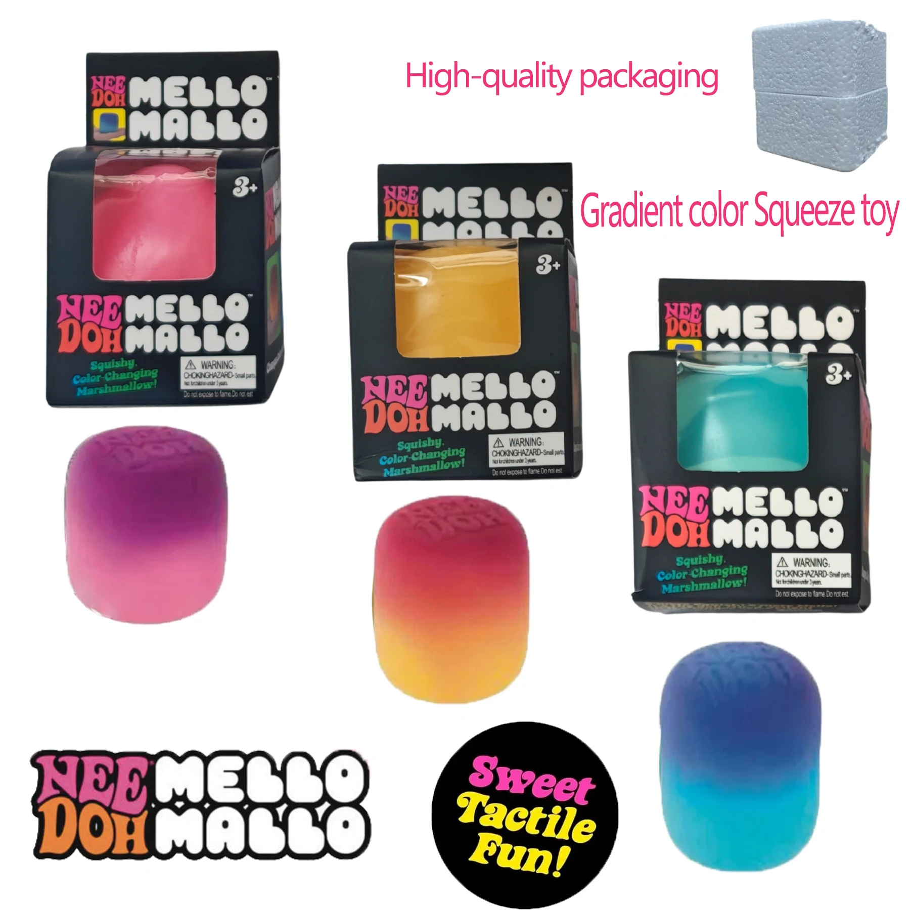DOH UV Color Changing Marshmallow Squishy, Sunlight Activated Slow Rebound Stress Relief Fidget Toy
DOH UV Color Changing Marshmallow Squishy, Sunlight Activated Slow Rebound Stress Relief Fidget Toy