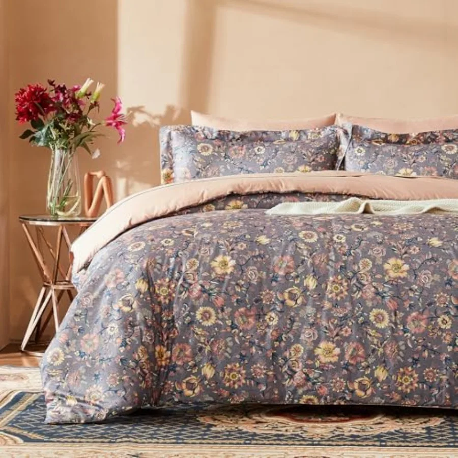 Floral Size Comforter Set - Cute Vintage 3 Pieces Comforters Size Set with Garden Botanical Design, Fluffy Shabby Chic Boho Bed
Floral Size Comforter Set - Cute Vintage 3 Pieces Comforters Size Set with Garden Botanical Design, Fluffy Shabby Chic Boho Bed