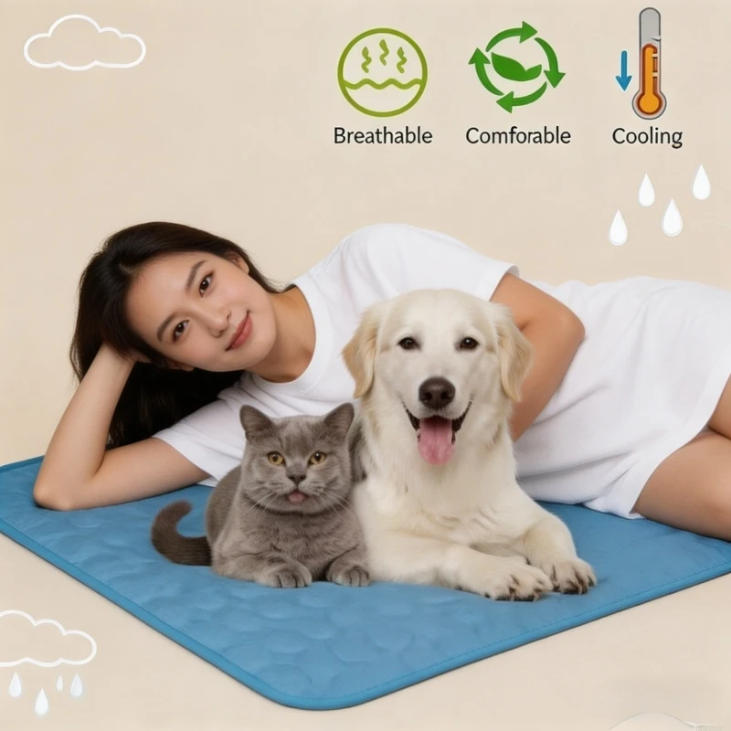 Multi-Size Summer Dog Cooling Mat Pet Cold Bed Durable Ice Pad Blanket for Small Medium Large Dogs Cats Pet Accessories
Multi-Size Summer Dog Cooling Mat Pet Cold Bed Durable Ice Pad Blanket for Small Medium Large Dogs Cats Pet Accessories