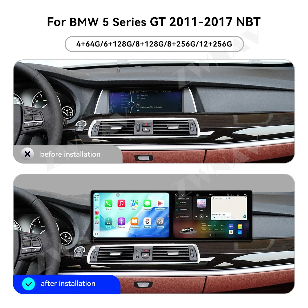 Car Radio Wireless Carplay For BMW 5 Series GT F07 2011-2017 CIC NBT GPS Navi Andriod Auto Multimedia Player Head Unit 4G 1920P
Car Radio Wireless Carplay For BMW 5 Series GT F07 2011-2017 CIC NBT GPS Navi Andriod Auto Multimedia Player Head Unit 4G 1920P