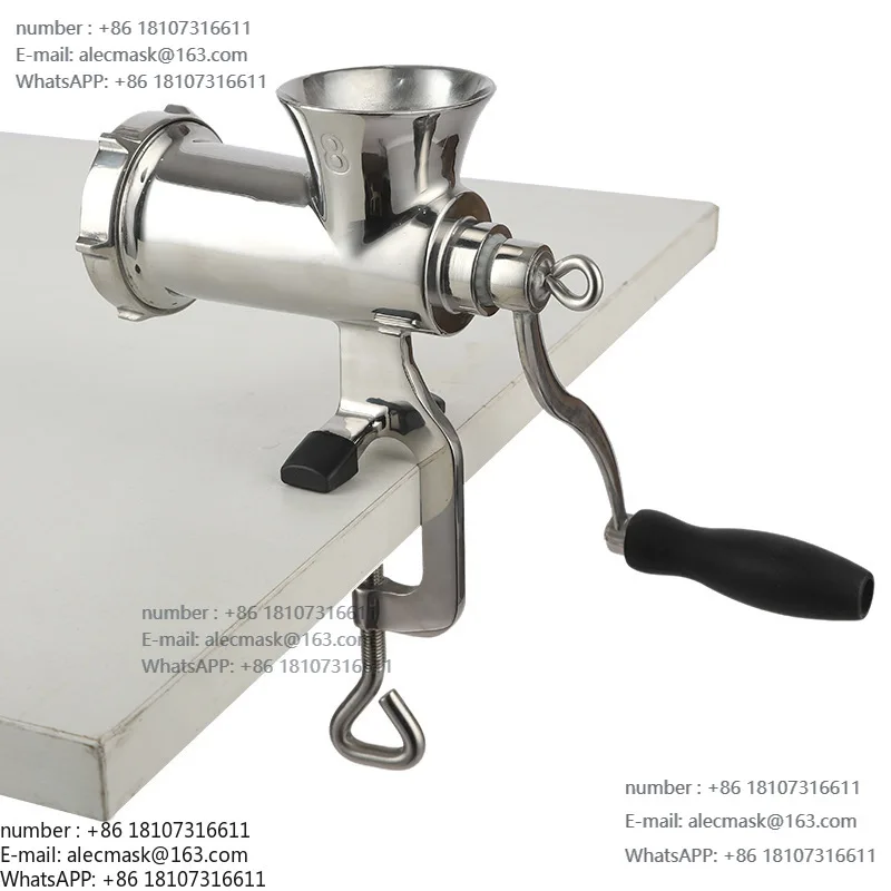 Stainless steel manual meat grinder household hand crank meat grinder cooking machine stuffing machine sausage filling machine
Stainless steel manual meat grinder household hand crank meat grinder cooking machine stuffing machine sausage filling machine