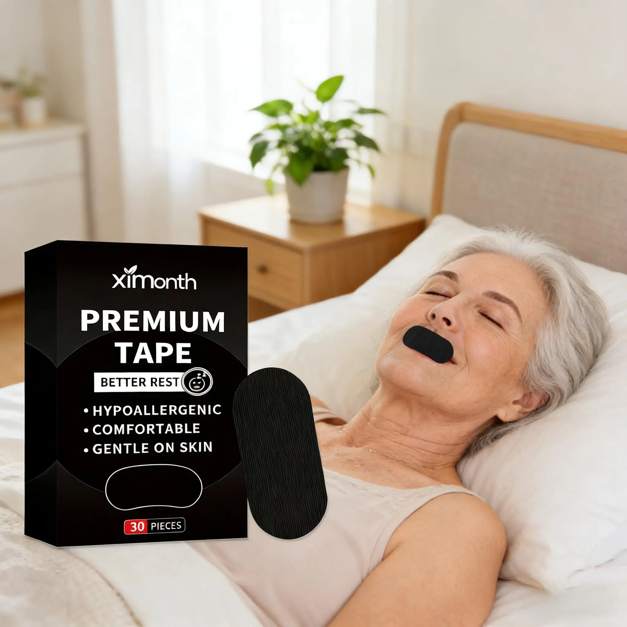 Anti Snoring Patch Mouth Tape, Promote Nose Breathing Correction, Prevent Oral Bacteria, Reduce Dry Throat, Stop Snoring Aid
Anti Snoring Patch Mouth Tape, Promote Nose Breathing Correction, Prevent Oral Bacteria, Reduce Dry Throat, Stop Snoring Aid